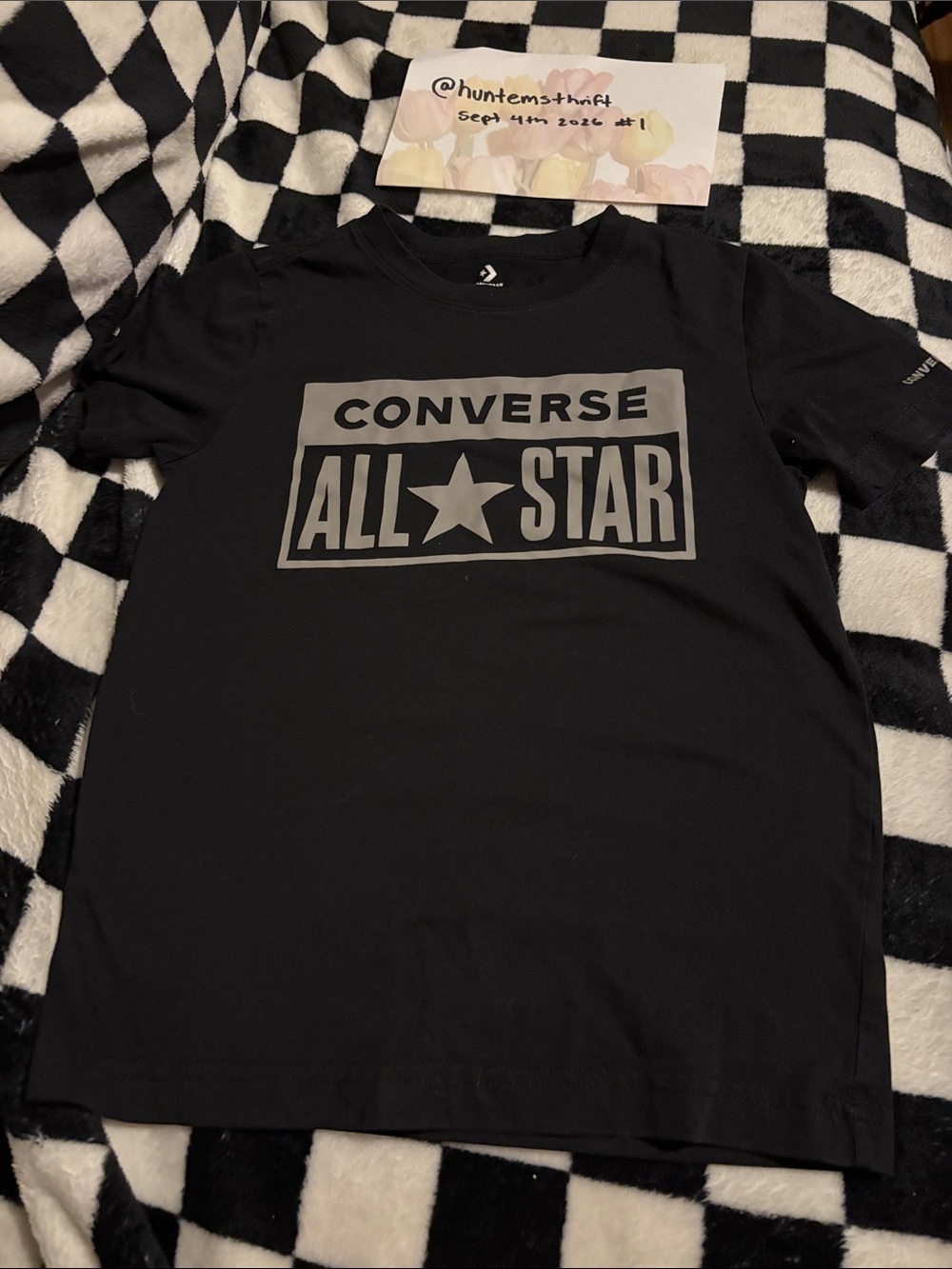 Boys small converse tshirt